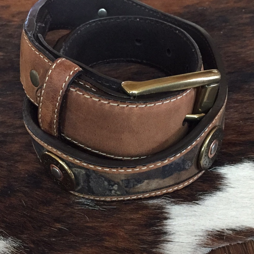 Nocona Genuine Leather Shot Gun shell belt 24